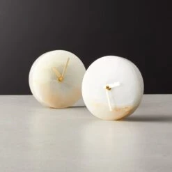 Onyx Marble Table Clock -Nesto Store OnyxTableTopClock5inAVSHF20