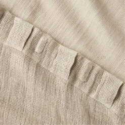 Flax Linen Openweave Window Curtain Panel 48''x84'' 11 Flax Linen Openweave Window Curtain Panel 48''x84'' -Nesto Store OpnwvFlaxLn96CurtainPnlAV3SHS23