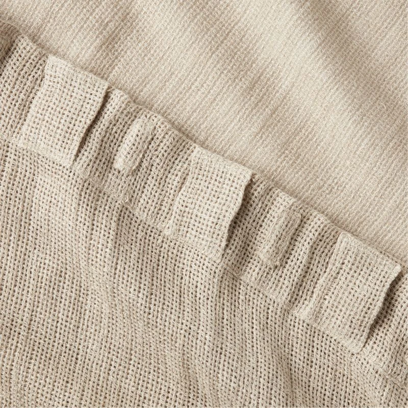 Flax Linen Openweave Window Curtain Panel 48''x84'' 7 Flax Linen Openweave Window Curtain Panel 48''x84'' - Image 5