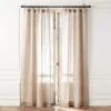 Flax Linen Openweave Window Curtain Panel 48''x84'' -Nesto Store OpnwvFlaxLn96CurtainPnlSHS23