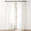 White Linen Openweave Window Curtain Panel 48''x84'' -Nesto Store OpnwvWhtLn96CurtainPnlSHS23