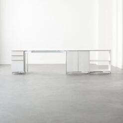 Oracle Modular White Wood Bookcase -Nesto Store OracleBleachedAshModGroup1FHF21