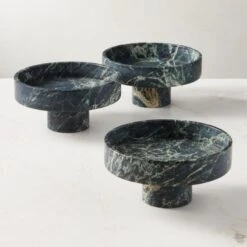 Orcino Green Marble Fruit Bowl -Nesto Store OrcinoGrnMrblFruitBowlAV3SHF23