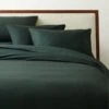 Organic Cotton Percale 400TC Scarab Green Duvet Cover And Shams 2 Organic Cotton Percale 400TC Scarab Green Duvet Cover And Shams -Nesto Store OrgCtPc400TCScrbFQDvtCvrSHF22