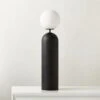 Ori Globe Table Lamp With Black Wood Base 1 Ori Globe Table Lamp With Black Wood Base -Nesto Store OriBlkdWoodTableLampSHF23