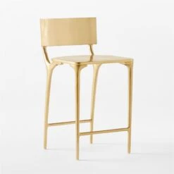 Oro Gold Metal Outdoor Counter Stool -Nesto Store OroGoldCounterStool3QSSS23