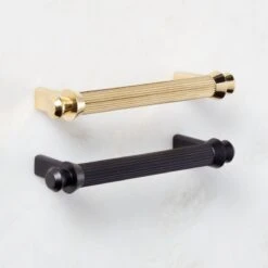 Orvietto Unlacquered Brass Handle 4" -Nesto Store OrviettoHndlCollectionFHS23