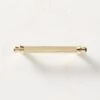 Orvietto Unlacquered Brass Handle 4" 1 Orvietto Unlacquered Brass Handle 4" -Nesto Store OrviettoUnlqdBsHandle4inSHS23