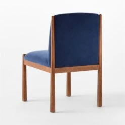 Paglia Blue Velvet Dining Chair -Nesto Store PagliaBlueVlvtDiningChr3QBSSS23