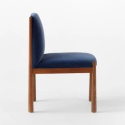 Paglia Blue Velvet Dining Chair -Nesto Store PagliaBlueVlvtDiningChrSDSSS23