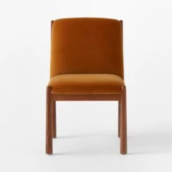 Paglia Rust Orange Velvet Dining Chair -Nesto Store PagliaRustVlvtDiningChrSOSSS23