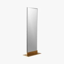 Palisade Frameless Brass Floor Length Mirror 26"x66" 8 Palisade Frameless Brass Floor Length Mirror 26"x66" -Nesto Store PalisadeBrassFloorMirror3QS20