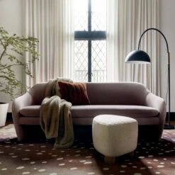 Bozzi Boucle Ottoman -Nesto Store PaviaGreyLoveseatAG21 1x1