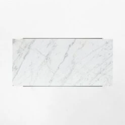 Pavilion Black Metal Outdoor Dining Table With Marble Top Model 6141 -Nesto Store Pavilion6141BkDnTbWMbTpTOPSSS23