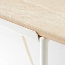 Pavilion Large Ivory Metal Outdoor Patio Dining Table With Travertine Top Model 6142 12 Pavilion Large Ivory Metal Outdoor Patio Dining Table With Travertine Top Model 6142 -Nesto Store Pavilion6141IvDnTbWTrvTpAVSSS22 1