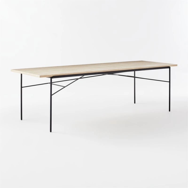 Large Pavilion Travertine Outdoor Dining Table Model 6142 5 Large Pavilion Travertine Outdoor Dining Table Model 6142 - Image 3