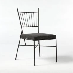 Pavilion Dining Chair With Grey Sunbrella ® Cushion Model 6350 Set Of 4 -Nesto Store Pavilion6150GrArmlssDnCh3QSSS21 1