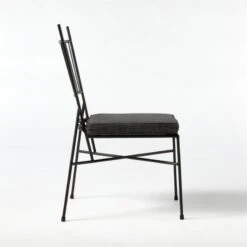 Pavilion Dining Chair With Grey Sunbrella ® Cushion Model 6350 Set Of 4 -Nesto Store Pavilion6150GrArmlssDnChSDSSS21 1