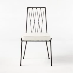 Pavilion Dining Chair With Ivory Sunbrella ® Cushion Model 6150 Set Of 2 -Nesto Store Pavilion6350IvArmlssDnChSOSSS21 1