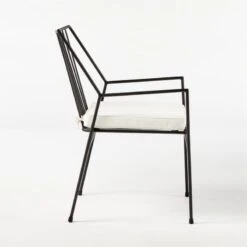 Pavilion Dining Armchair With Ivory Sunbrella ® Cushion Model 6470 Set Of 4 -Nesto Store Pavilion6470IvyDiningChrSDSSS21