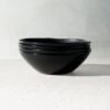Pebble Matte Black Melamine Salad Bowl Set Of 4 -Nesto Store PebbleMttBkMlmSaladBowlS4SHS21