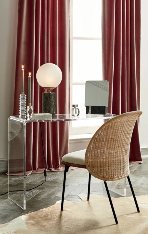 Velvet Dusty Orchid Curtain Panel 48"x120" 5 Velvet Dusty Orchid Curtain Panel 48"x120" - Image 3