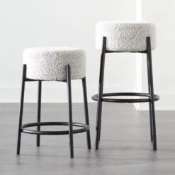 Peg Upholstered Counter Stool Set Of 2 -Nesto Store PegStoolGroupFHS20 1x1
