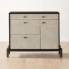 Perch Lacquered Linen File Cabinet -Nesto Store PerchFileCredenzaSHS23