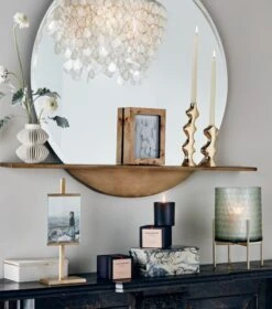 Chelsea Cement Box Small -Nesto Store PerchRoundMirrorWithShelfMR20