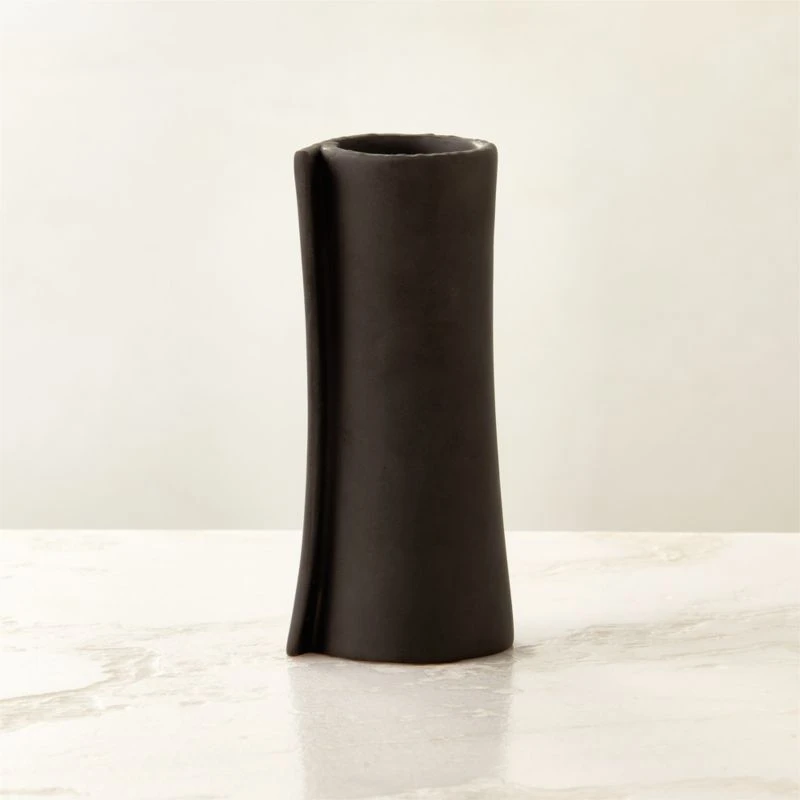 Philo Grey Clay Taper Candle Holder 3 Philo Grey Clay Taper Candle Holder