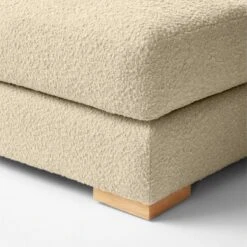 Piazza 3-Piece Modular Camel Brown Boucle Sectional Sofa With White Oak Legs -Nesto Store Piazza4PcCmBcMdSectWOkLgAVSSF23