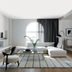 Caia Black Mantel Shelf 60" 15 Caia Black Mantel Shelf 60" -Nesto Store Piazza4PieceModularFB21 1x1