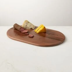 Piero Oval Walnut Serving Board -Nesto Store PieroOvalWoodServerAVSHF22