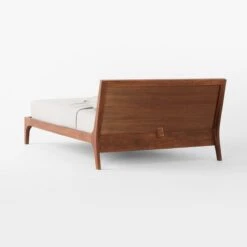 Pietro Woven Ivory Leather Queen Bed -Nesto Store PietroWovenIvryLthrQBed3QBSSF22