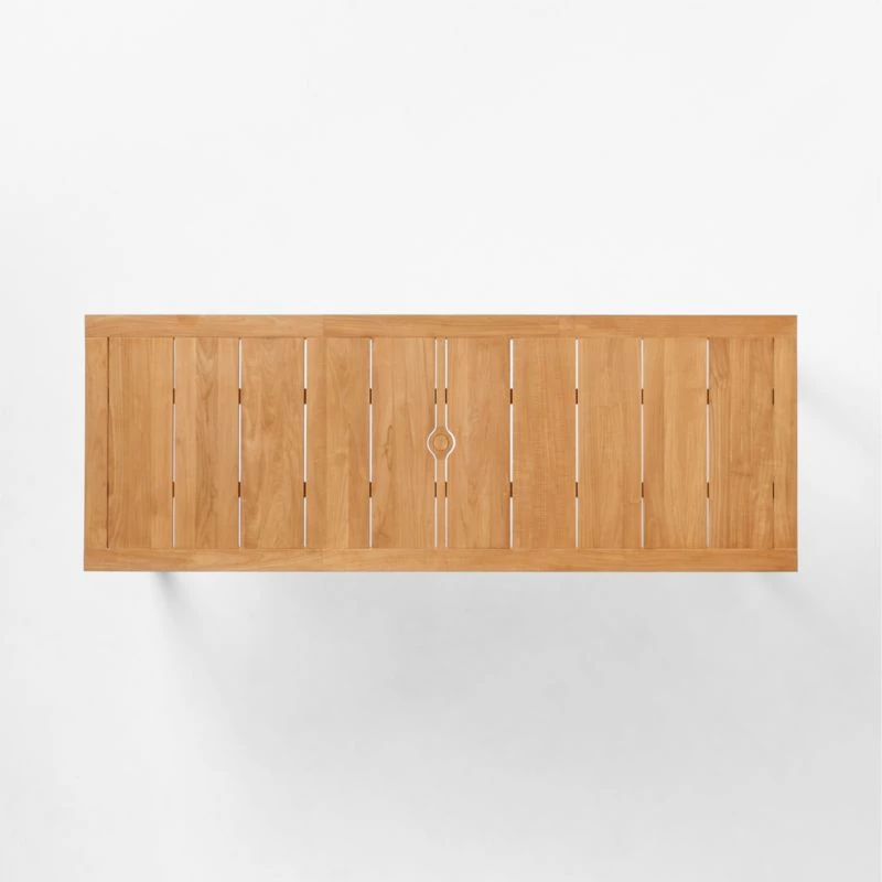 Pinet Teak Outdoor Dining Table 9' 7 Pinet Teak Outdoor Dining Table 9' - Image 5