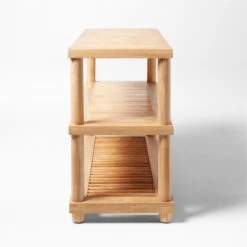 Pinet Teak Outdoor Console Table 12 Pinet Teak Outdoor Console Table -Nesto Store PinetTeakConsoleTblSDSSS23