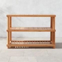 Pinet Teak Outdoor Console Table