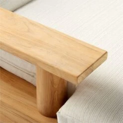 Pinet Teak Outdoor Double Chaise Lounge With Textured Ivory Perennials® Cushions 19 Pinet Teak Outdoor Double Chaise Lounge With Textured Ivory Perennials® Cushions -Nesto Store PinetTeakDoubleChaiseAV2SSS23