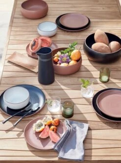 Bolt Grey Linen Napkin Set Of 4 -Nesto Store PitchBlackPitcherOLB20