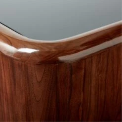 Plier Square High-Gloss Walnut Wood Coffee Table -Nesto Store PlierCoffeeTableAVSSS23