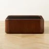 Plier Square High-Gloss Walnut Wood Coffee Table -Nesto Store PlierCoffeeTableSHS23