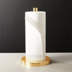 Polished Brass Paper Towel Holder 5 Polished Brass Paper Towel Holder -Nesto Store PolishedBrsPaperTowelHldrROF21
