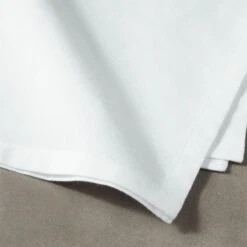 Poplin White Cloth Napkins Set Of 8 -Nesto Store PoplinWhiteNapkinRO2F18