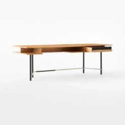 Portofino Cerused White Oak Wood Desk -Nesto Store PortofinoCerusedOakDesk3QAVSSF22