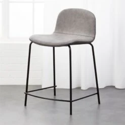 Primitivo Grey Counter Stool