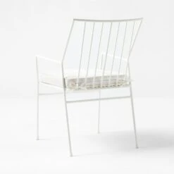 Pavilion Ivory Outdoor Dining Armchair With Ivory Sunbrella Cushion Model 6470 -Nesto Store PvlnIvDngChrWIvyChM64703QBSSS22 1