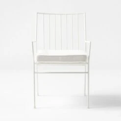 Pavilion Ivory Outdoor Dining Armchair With Ivory Sunbrella Cushion Model 6470 -Nesto Store PvlnIvDngChrWIvyChM6470SOSSS22 1