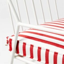 Pavilion Ivory Outdoor Dining Armchair With Striped Sunbrella ® Cushion Model 6470 Set Of 4 17 Pavilion Ivory Outdoor Dining Armchair With Striped Sunbrella ® Cushion Model 6470 Set Of 4 -Nesto Store PvlnIvDngChrWStdChM6470AVSSS22 1