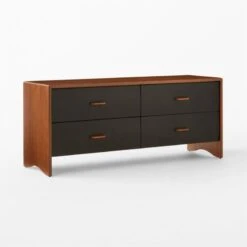 Ralston Low 4-Drawer Wood Dresser -Nesto Store RalstonWltNLthLowDrssr3QSSS23