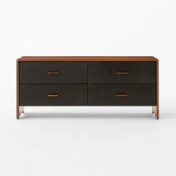 Ralston Low 4-Drawer Wood Dresser -Nesto Store RalstonWltNLthLowDrssrSOSSS23